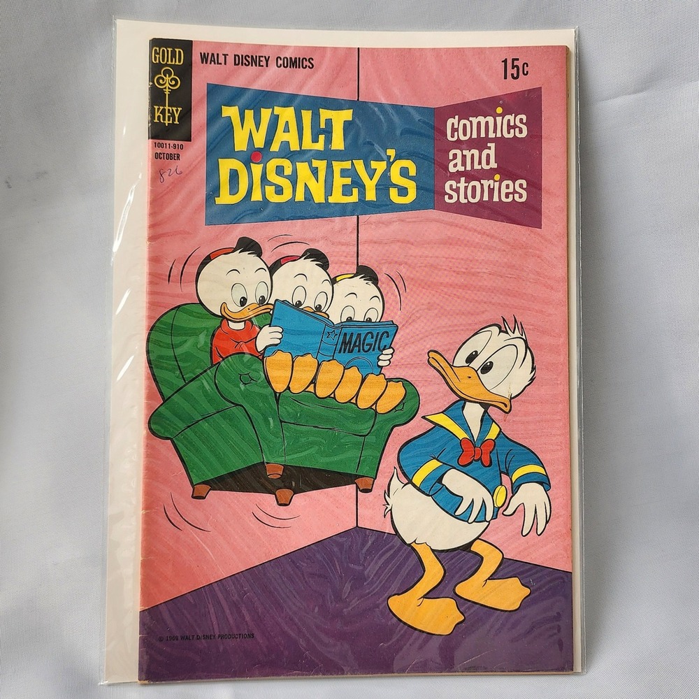 Walt Disneys Comics & Stories Gold Key Donald Duck Dewey Louie Oct 1969‎ #349